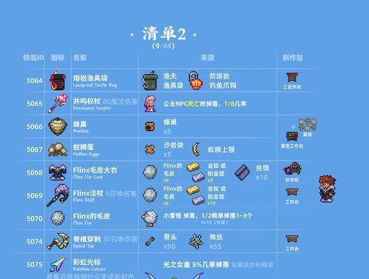 全面解析泰拉瑞亚13版新物品与道具改动（探寻游戏中的全新世界——泰拉瑞亚13版）