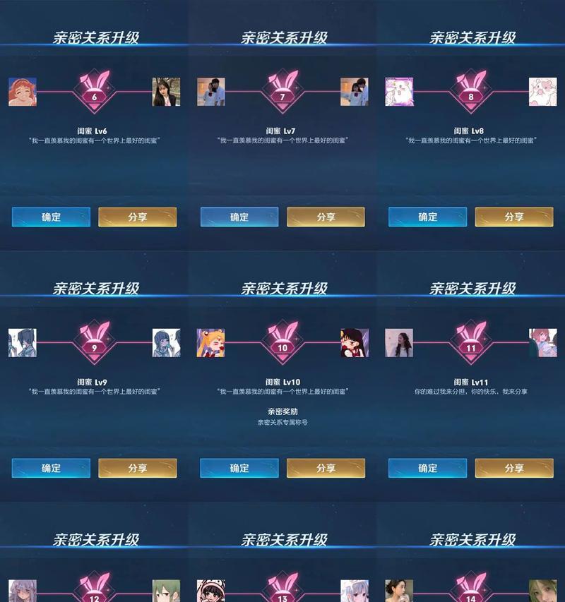 王者荣耀中亲密关系的描述方式是什么？