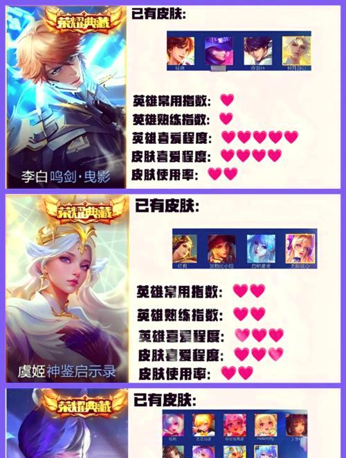 王者荣耀旧版水晶兑换物品有哪些？