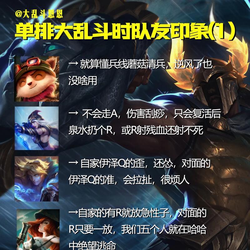 队友对英雄联盟的看法是什么？