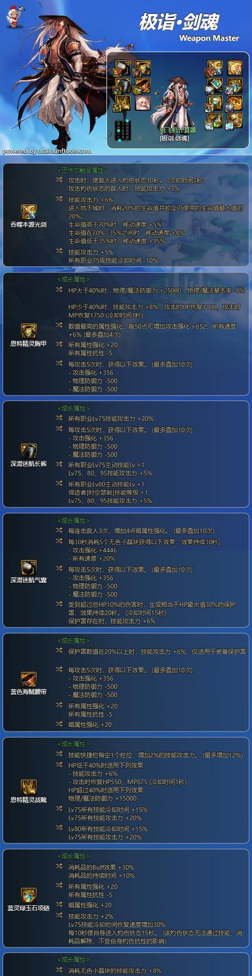 DNF剑魂跨甲装备搭配技巧是什么？